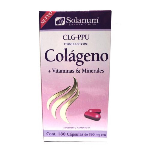 Colágeno+Vitaminas y Minerales CLG-PPU 180 cápsulas Solanum 