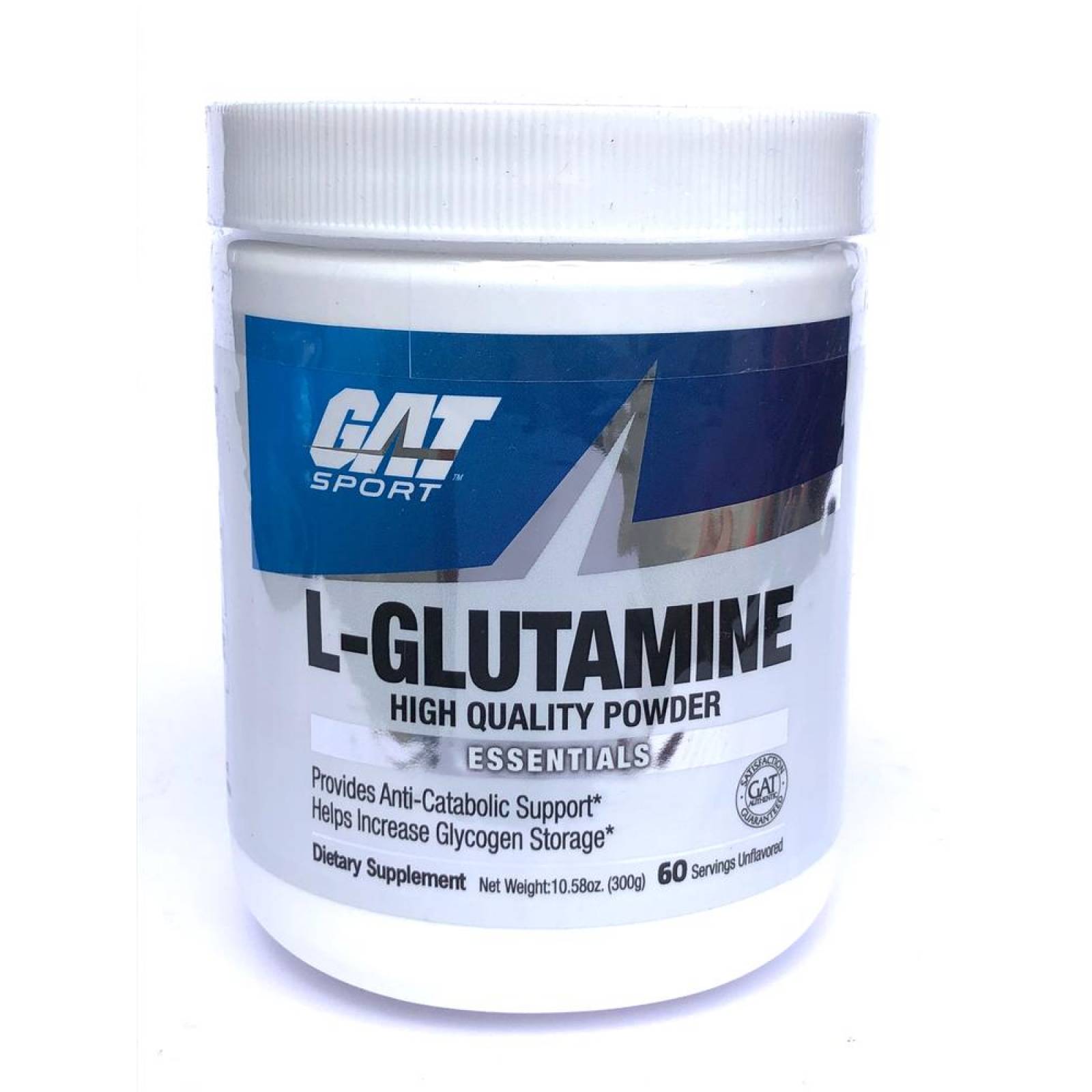Glutamina 300g 60 Serv. sin sabor GAT. 