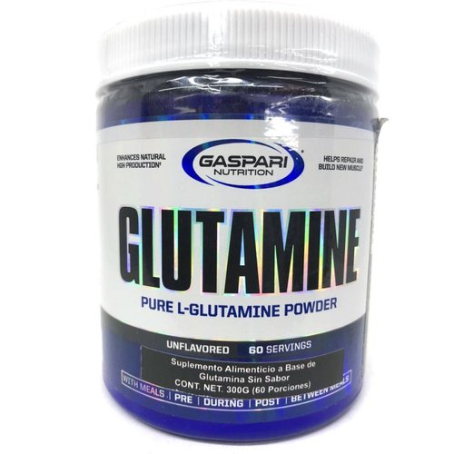 Glutamina 300g sin sabor Gaspari Nutrition. 