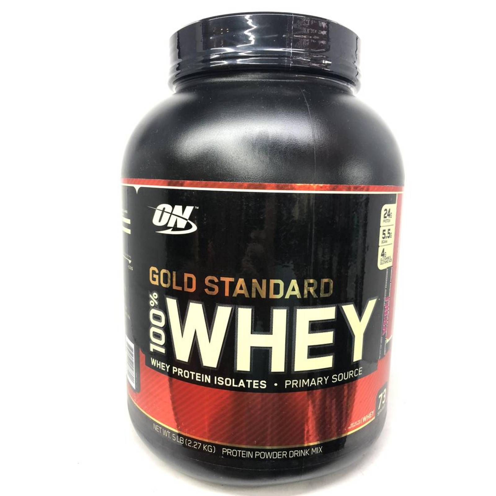 Proteína Gold Standard 100% Whey 5 Lbs Fresa Optimum Nutrition. 