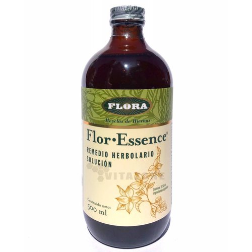 Remedio Herbolario Flor Essence Solución 500 ml Flora. 