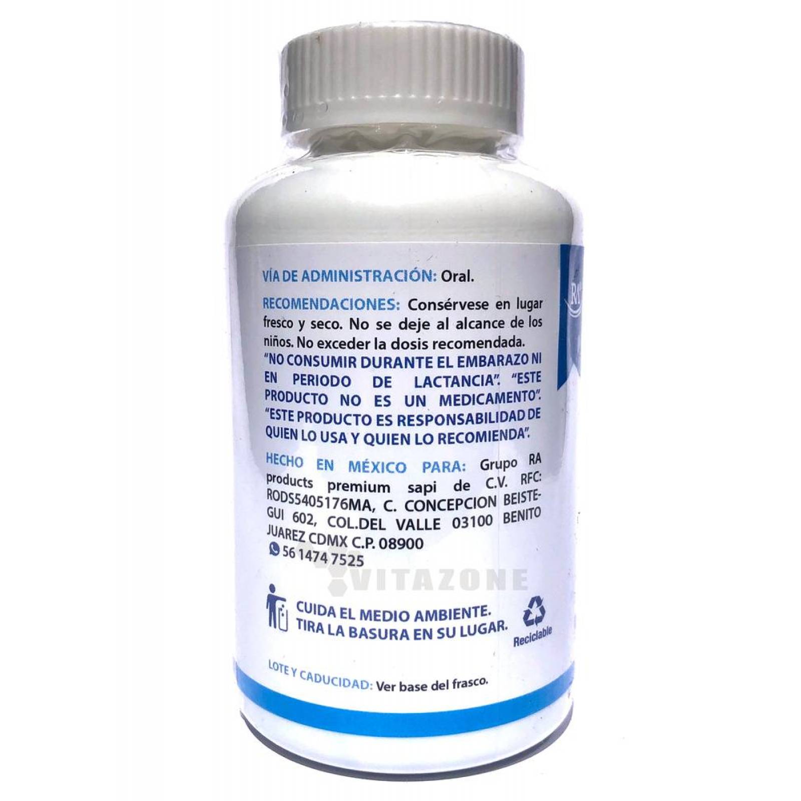 Colágeno Tipo II Con Ácido Hialurónico y Vitamina C120 cáps 