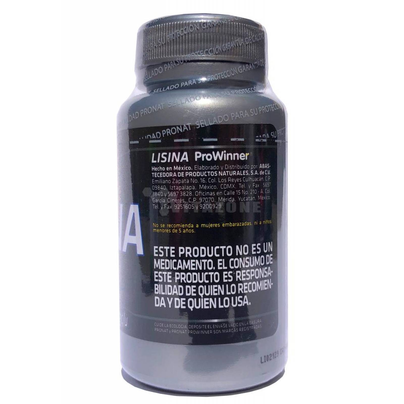 Lisina 90 cápsulas de 450 mg Prowinner 