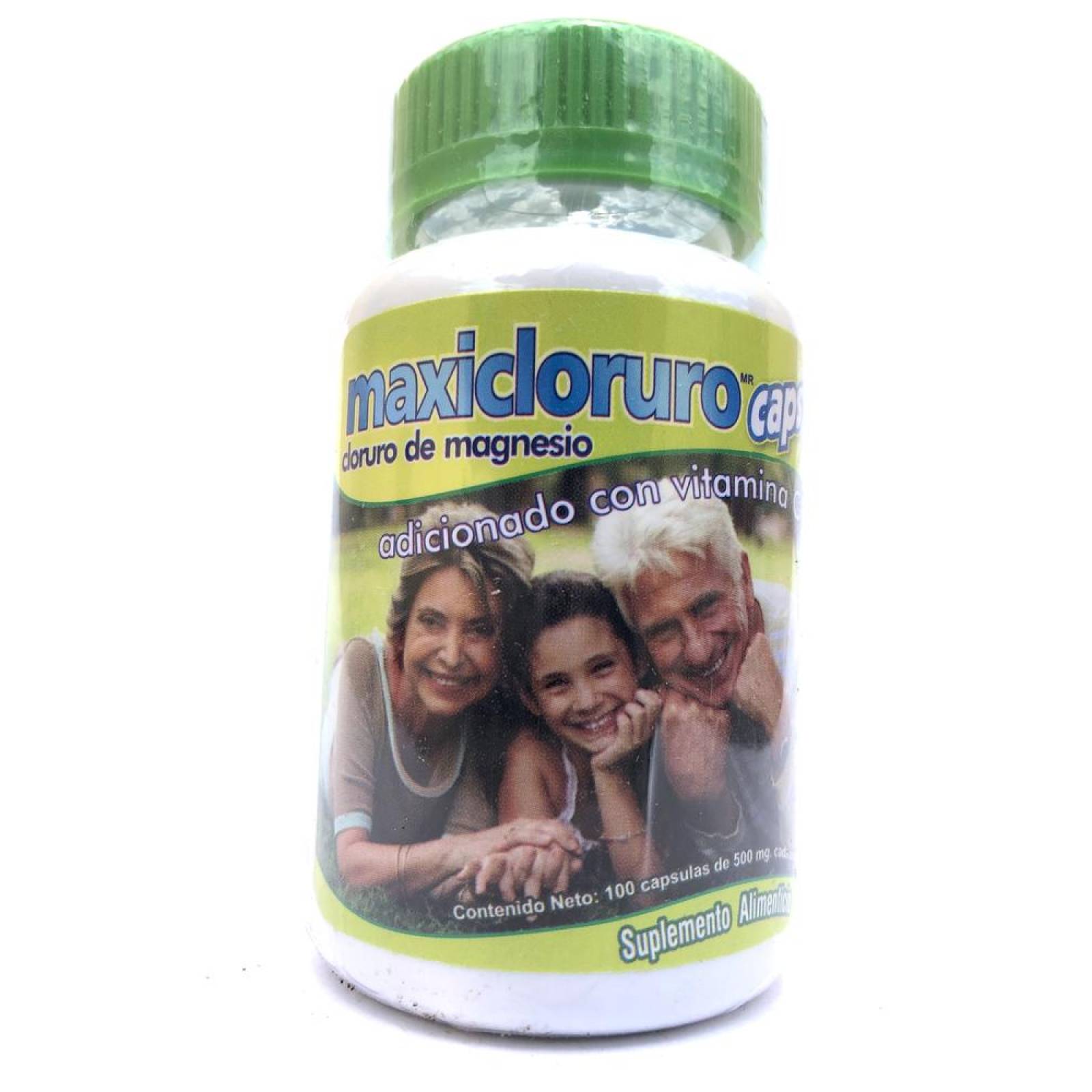 Cloruro De Magnesio 100 Cápsulas De 500 Mg Maxicloruro.