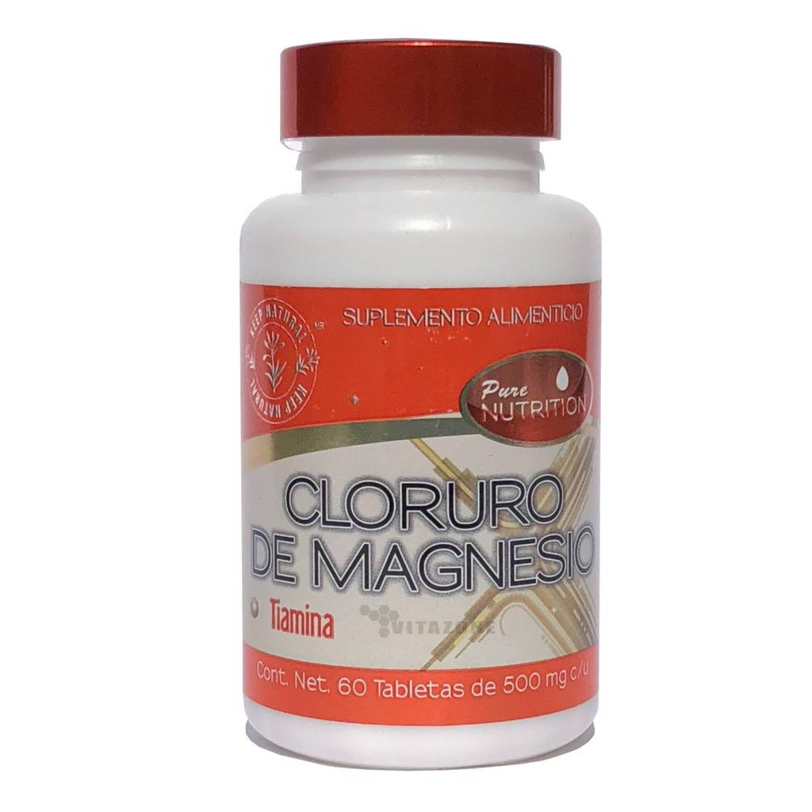 Cloruro de Magnesio + Tiamina 60 tabs de 500 mg Keep Natural 