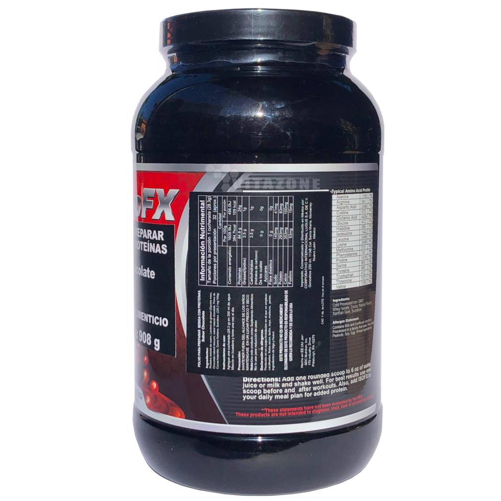 Proteína ISO FX Chocolate 2 lbs 32 serv. Myo FX 