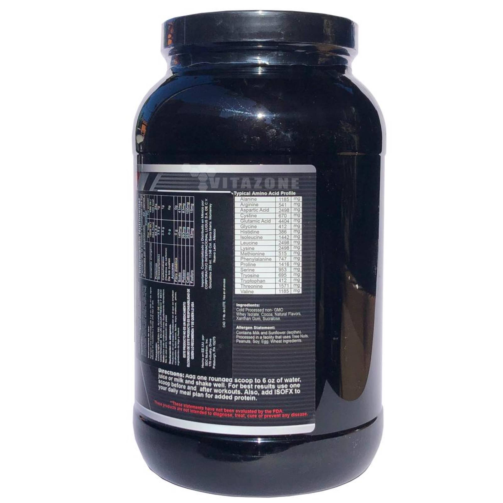 Proteína ISO FX Chocolate 2 lbs 32 serv. Myo FX 