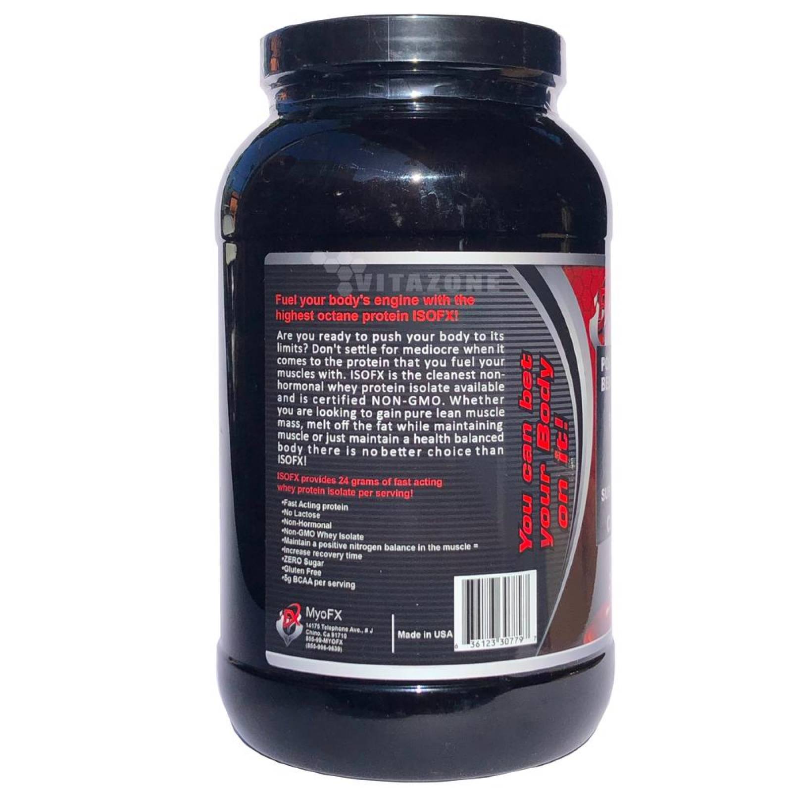 Proteína ISO FX Chocolate 2 lbs 32 serv. Myo FX 