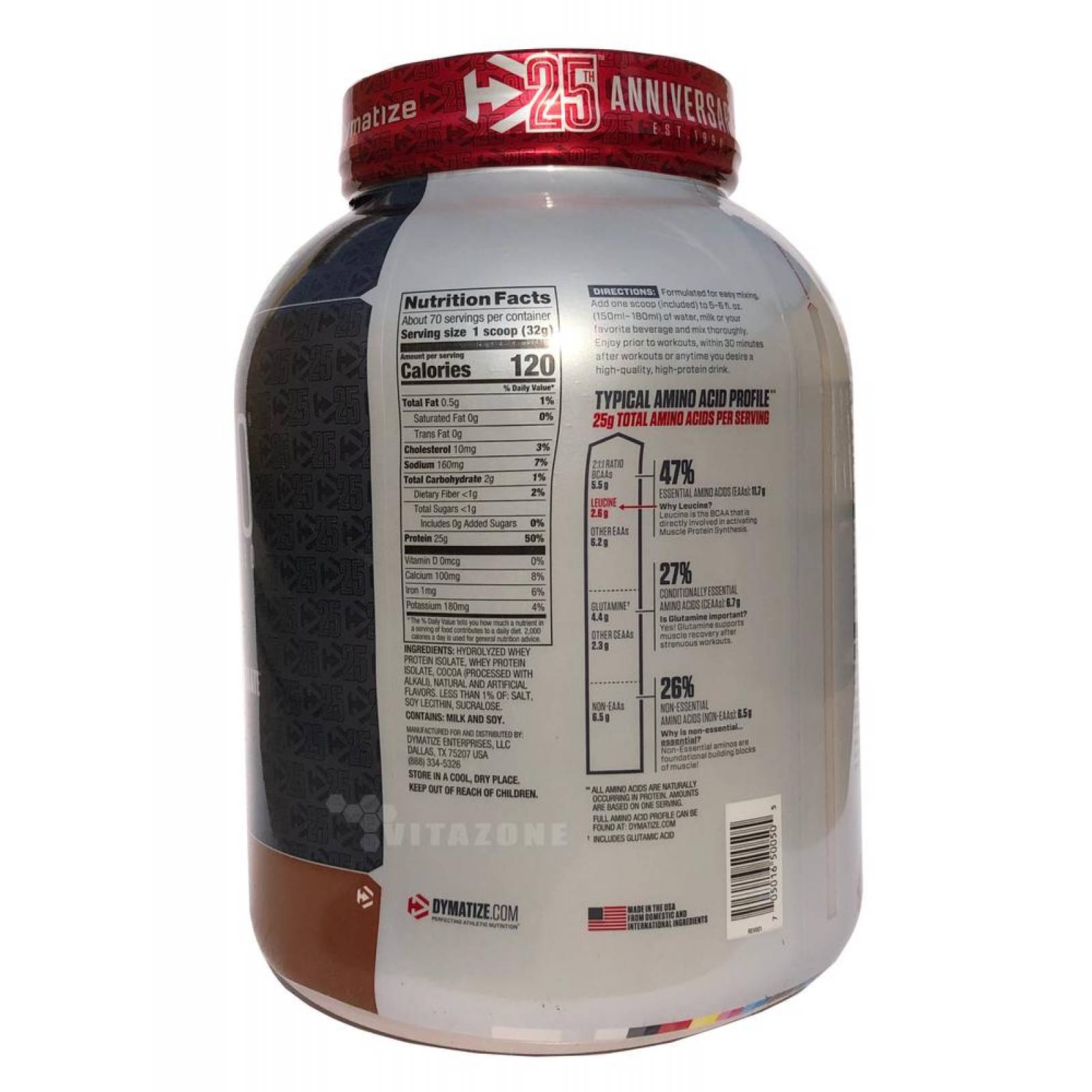 ISO 100 Chocolate Caramelo 5 lbs Dymatize Aniversario 
