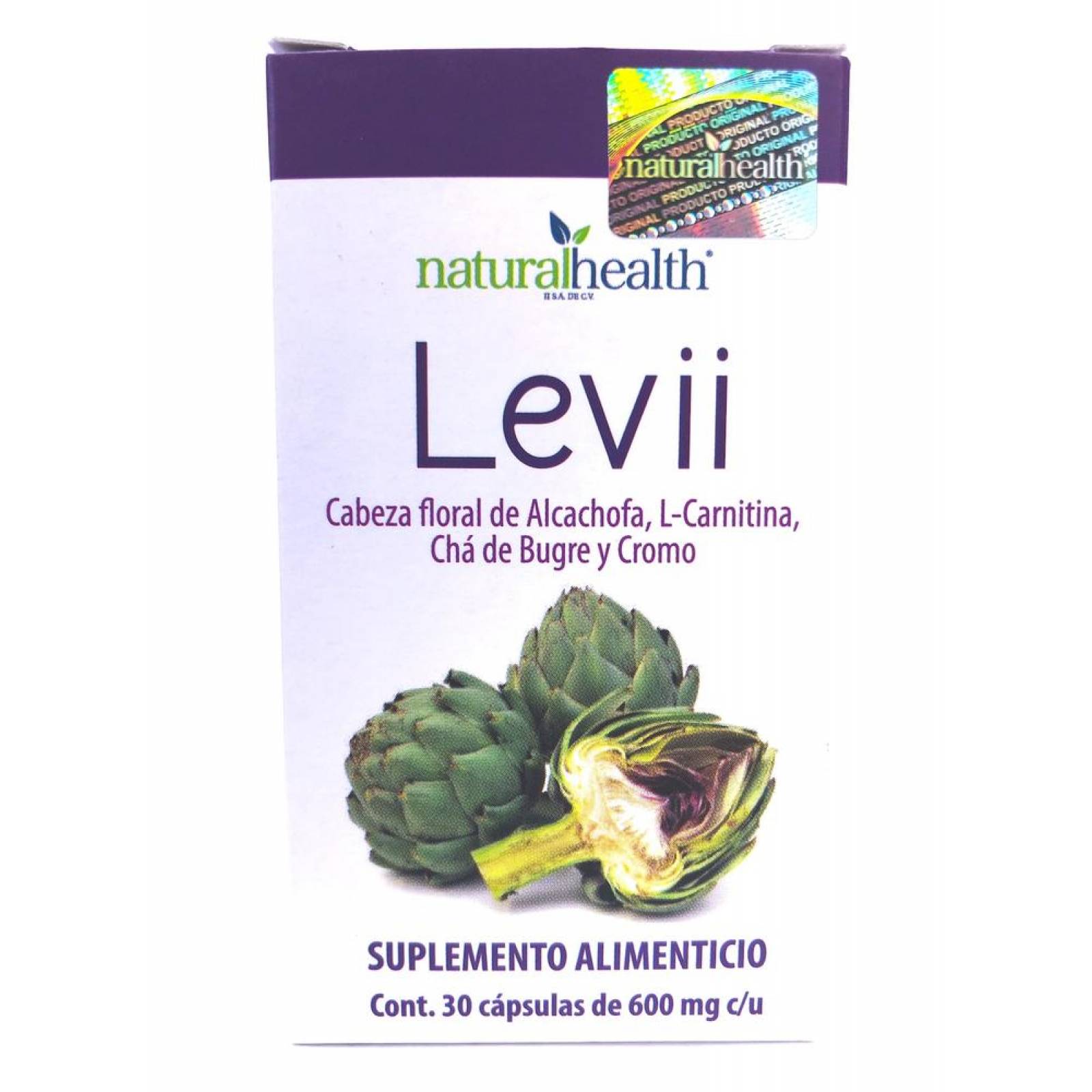 Alcachofa Con L-Carnitina Levian 30 Caps De 750 Mg Natural Health. 
