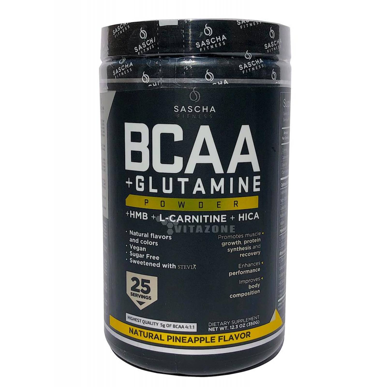 Sascha Fitness BCAA + Glutamina Piña 25 serv.