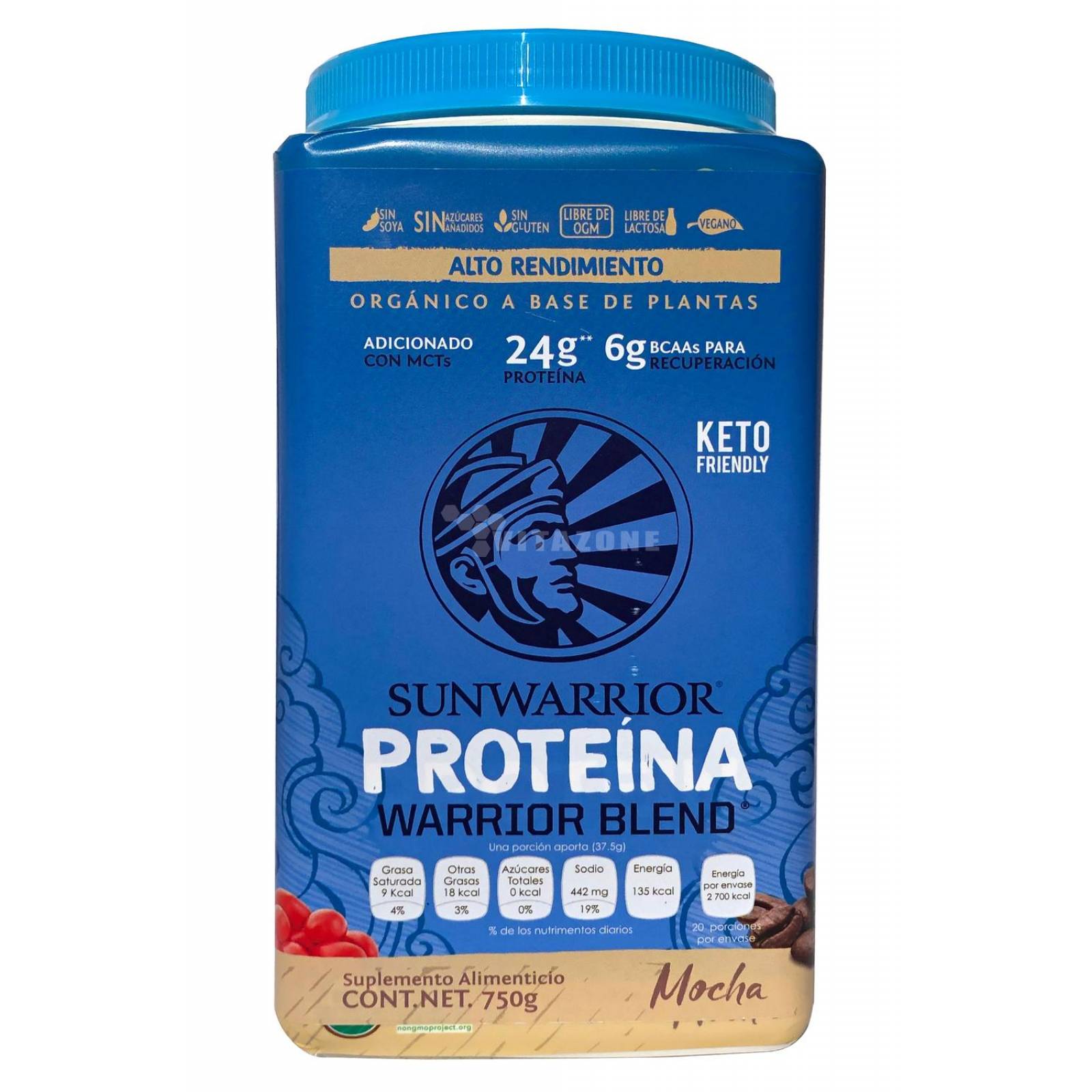 Proteína Vegana Sunwarrior Blend Moka 750 grs Keto 
