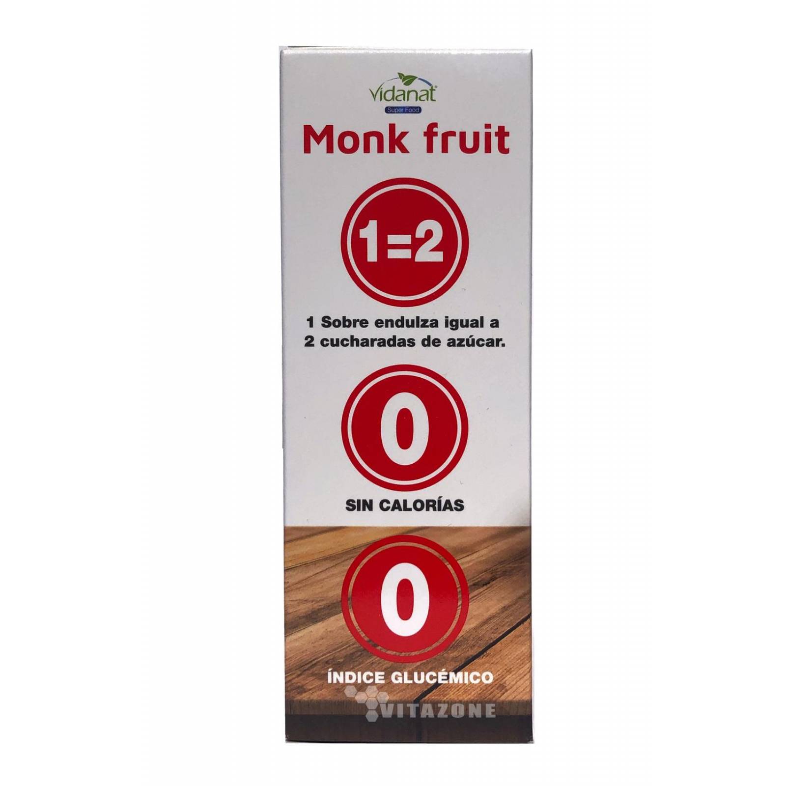 Fruta Del Monje Monk Fruit 100 sobres 