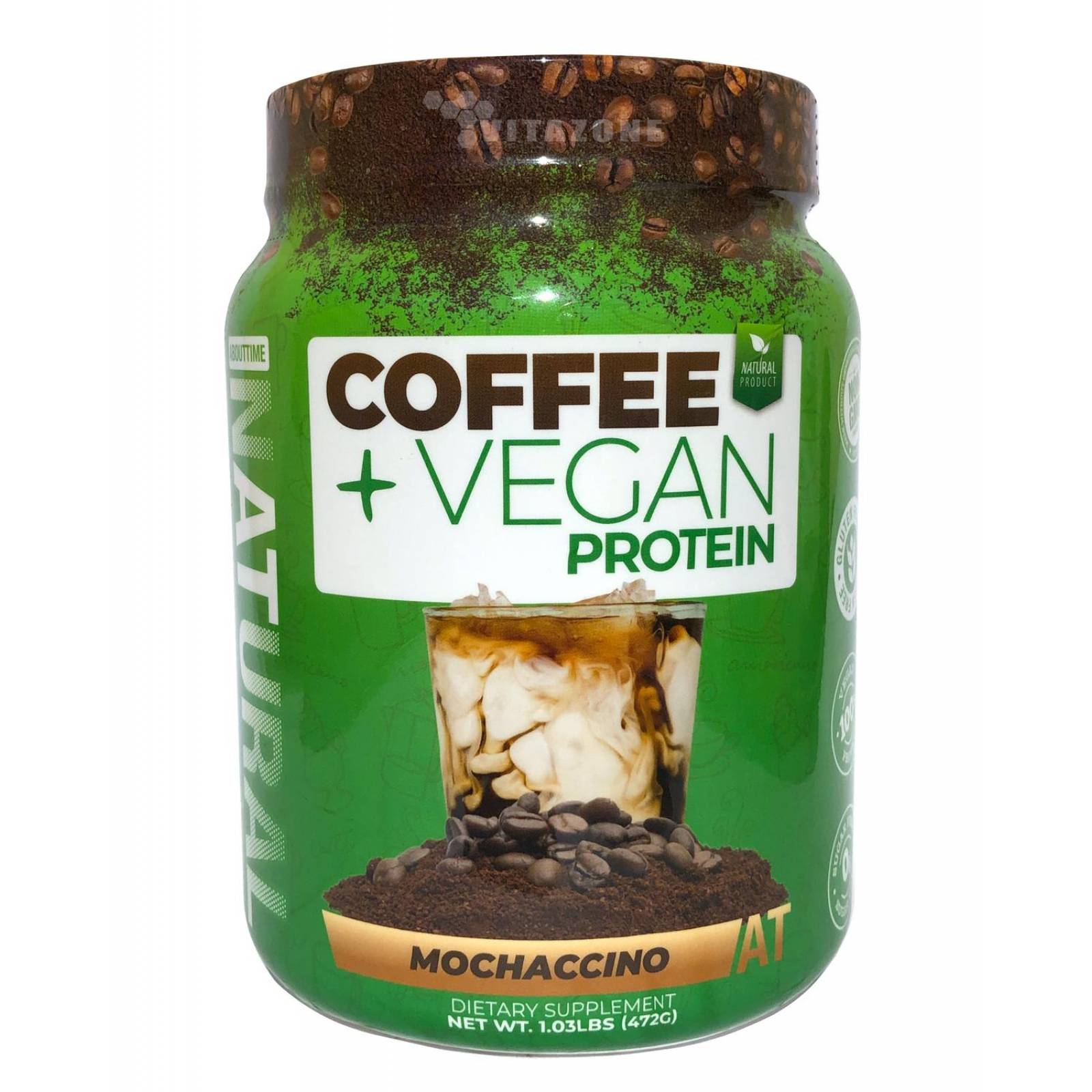 Proteína Vegana + Café 472 gr Mochaccino About Time 