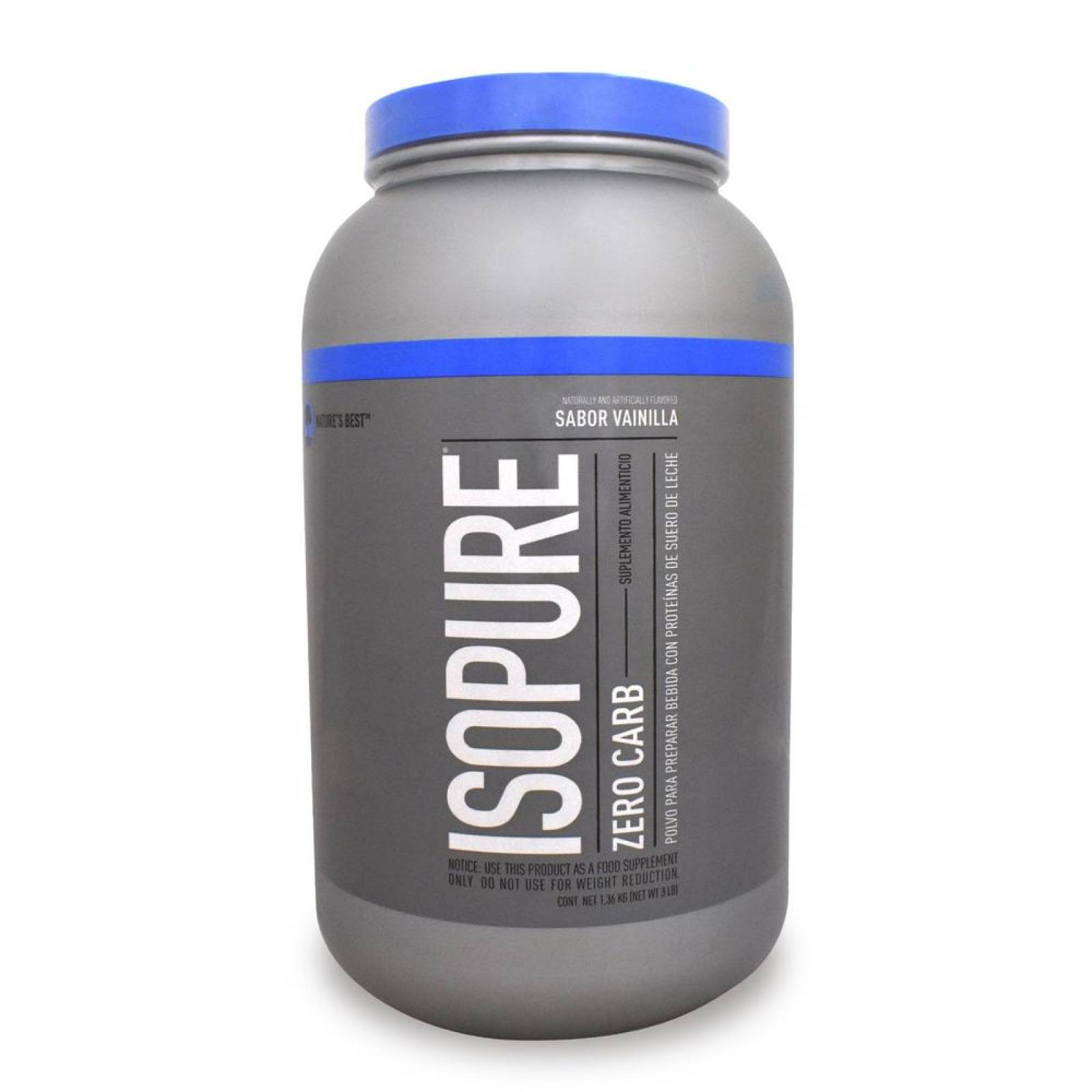 Isopure Zero Carb Proteína 3 Lbs Sabor Vainilla Nature´s Best