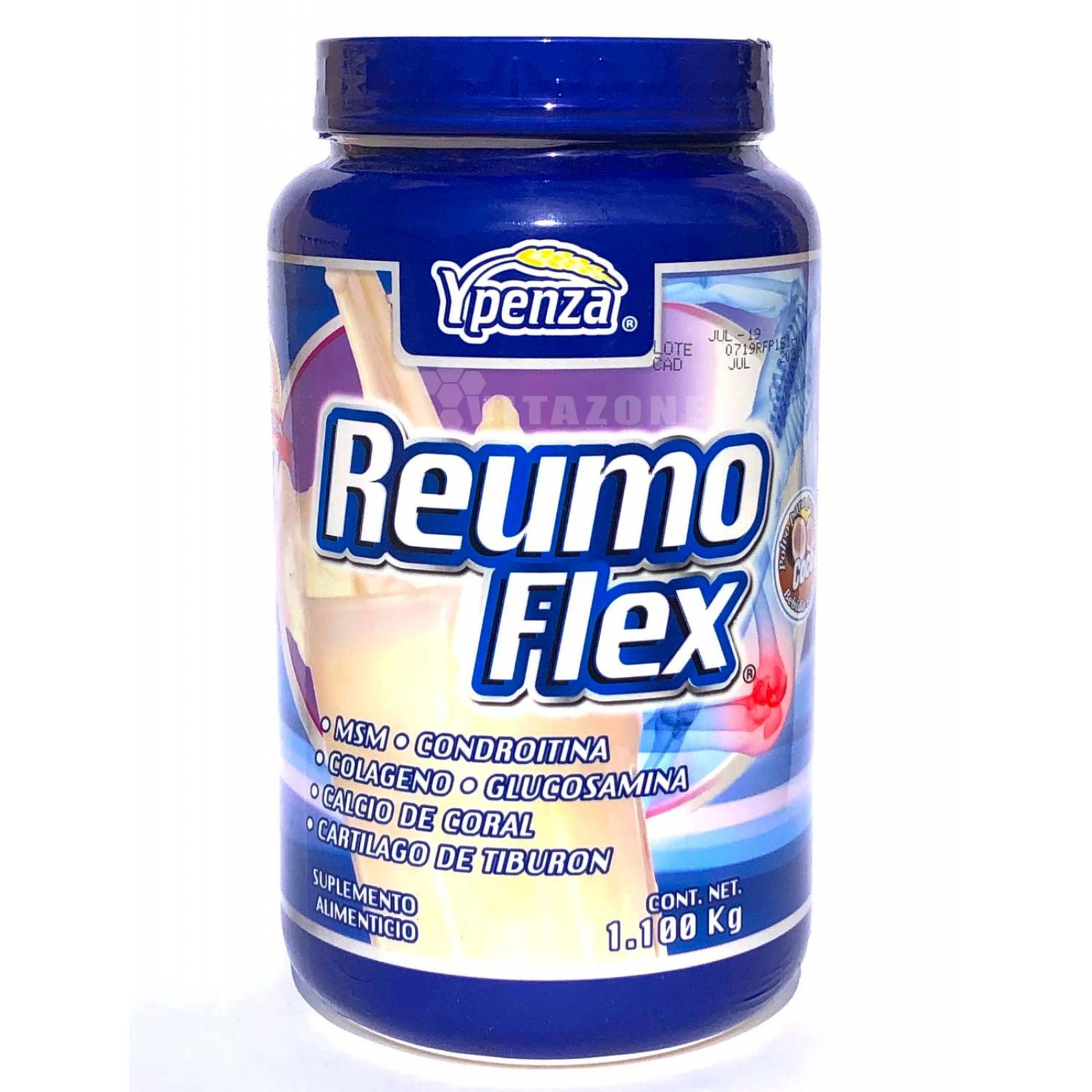 Reumoflex Sabor Coco 1.1 Kg Ypenza. (3 Botes) 