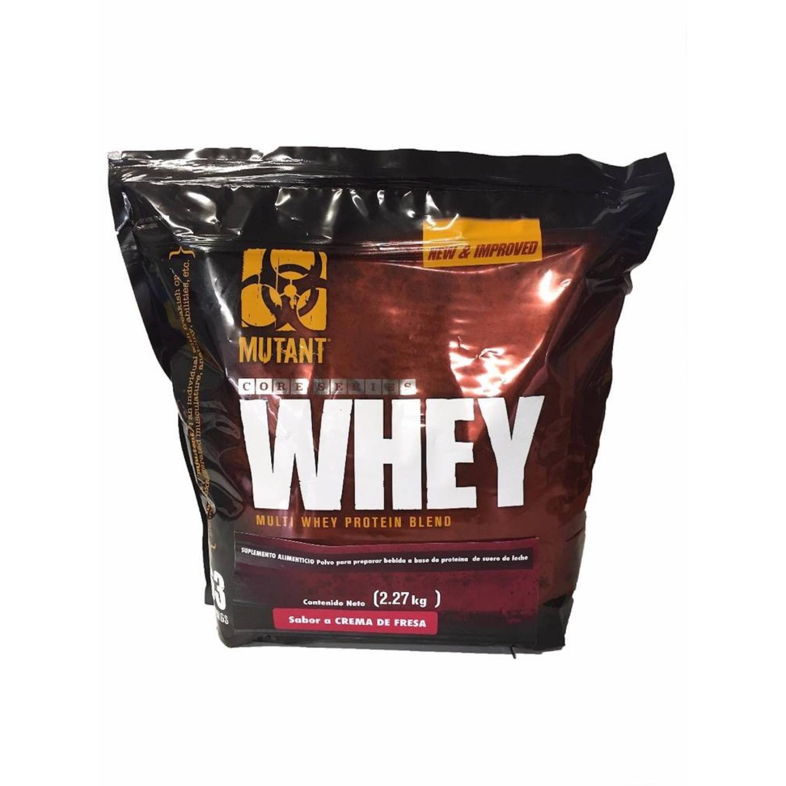 Proteína Mutant Whey 5 Lbs Sabor Fresa Mutant. 