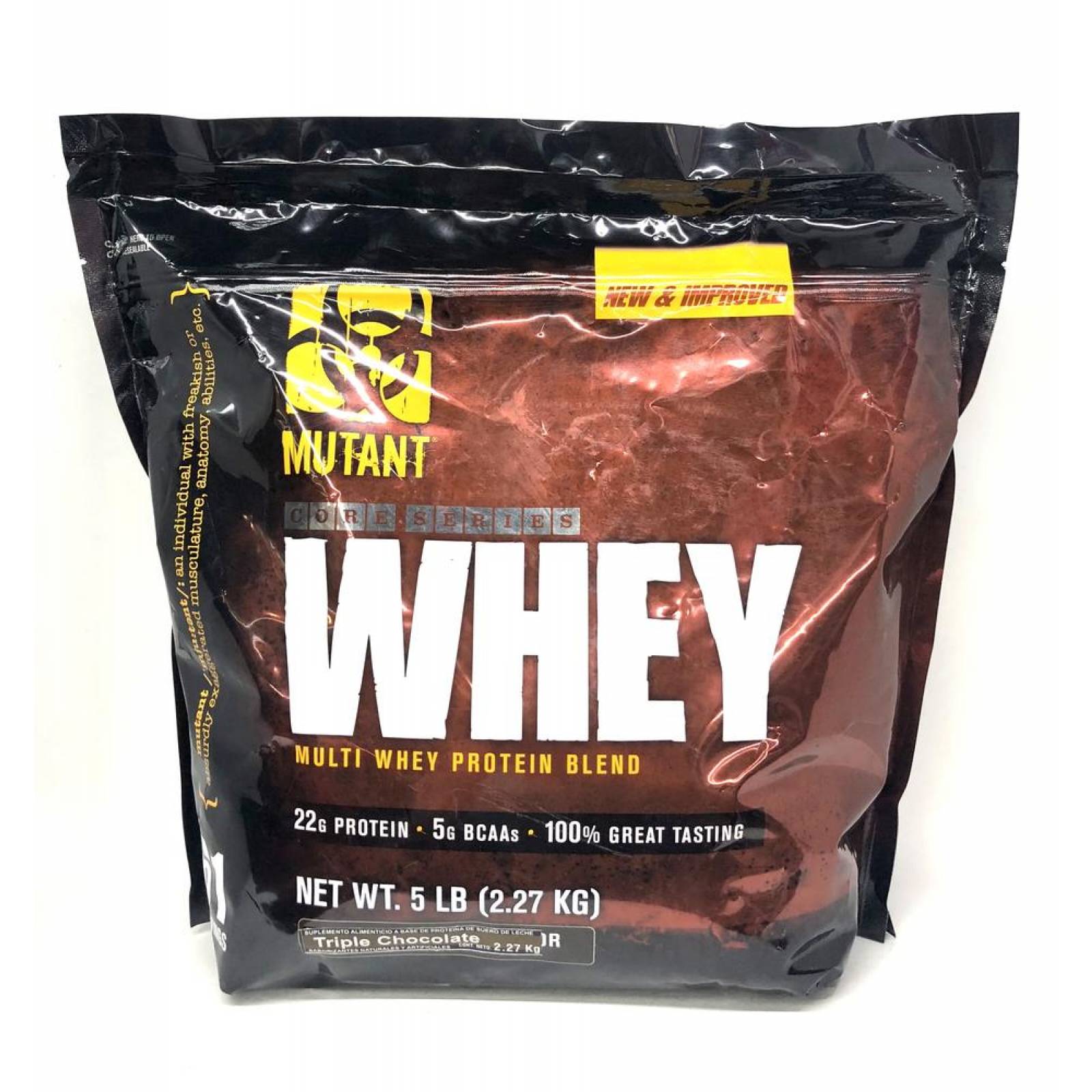 Proteína Mutant Whey 5 Lbs Sabor Chocolate Mutant.