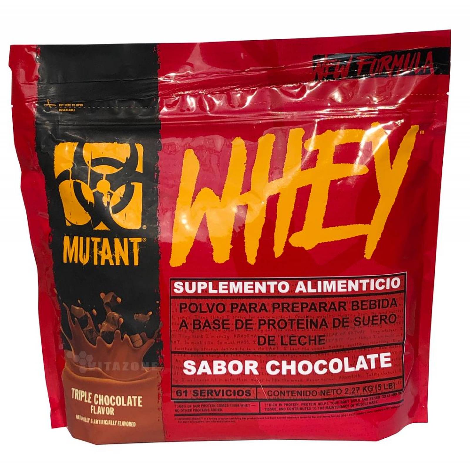 Proteína Mutant Whey 5 Lbs Sabor Chocolate Mutant. 