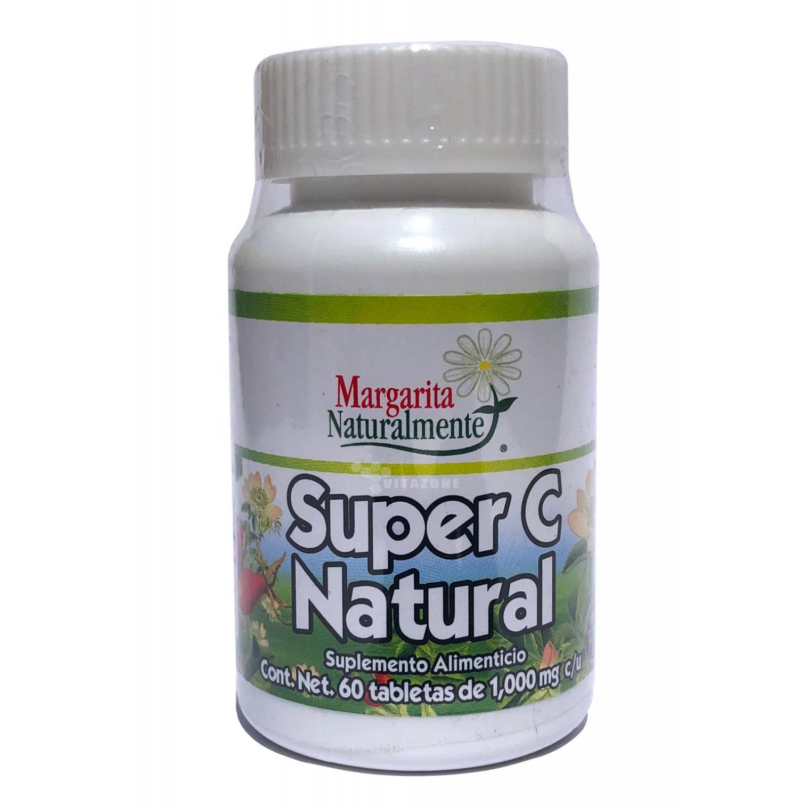 Super C Natural, Vitamina C 60 tabletas 