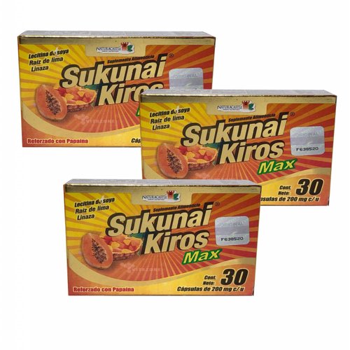 Sukunai Kiros MAX 3 cajas de 30 cápsulas 