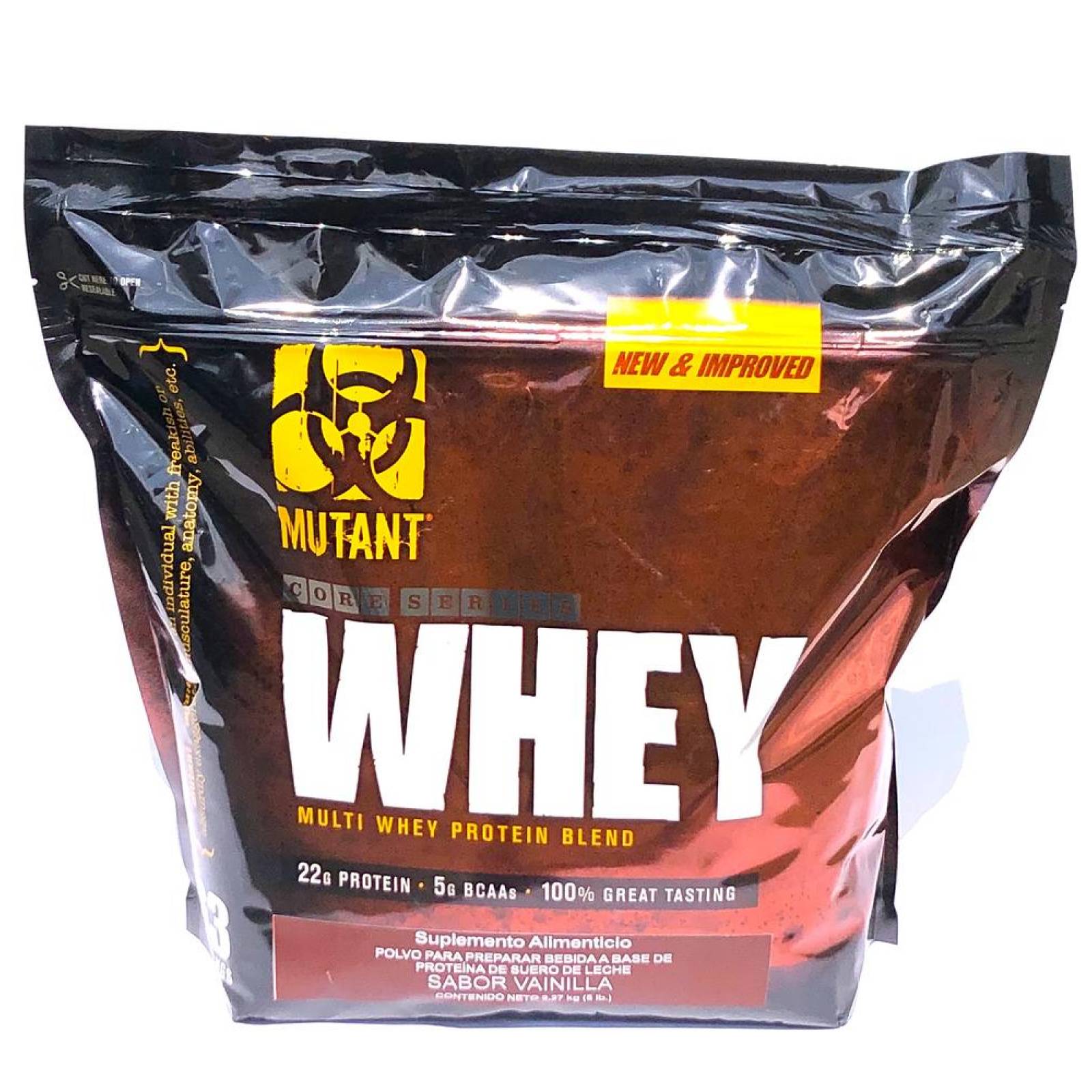 Proteína Mutant Whey 5 Lbs Sabor Vainilla Mutant.