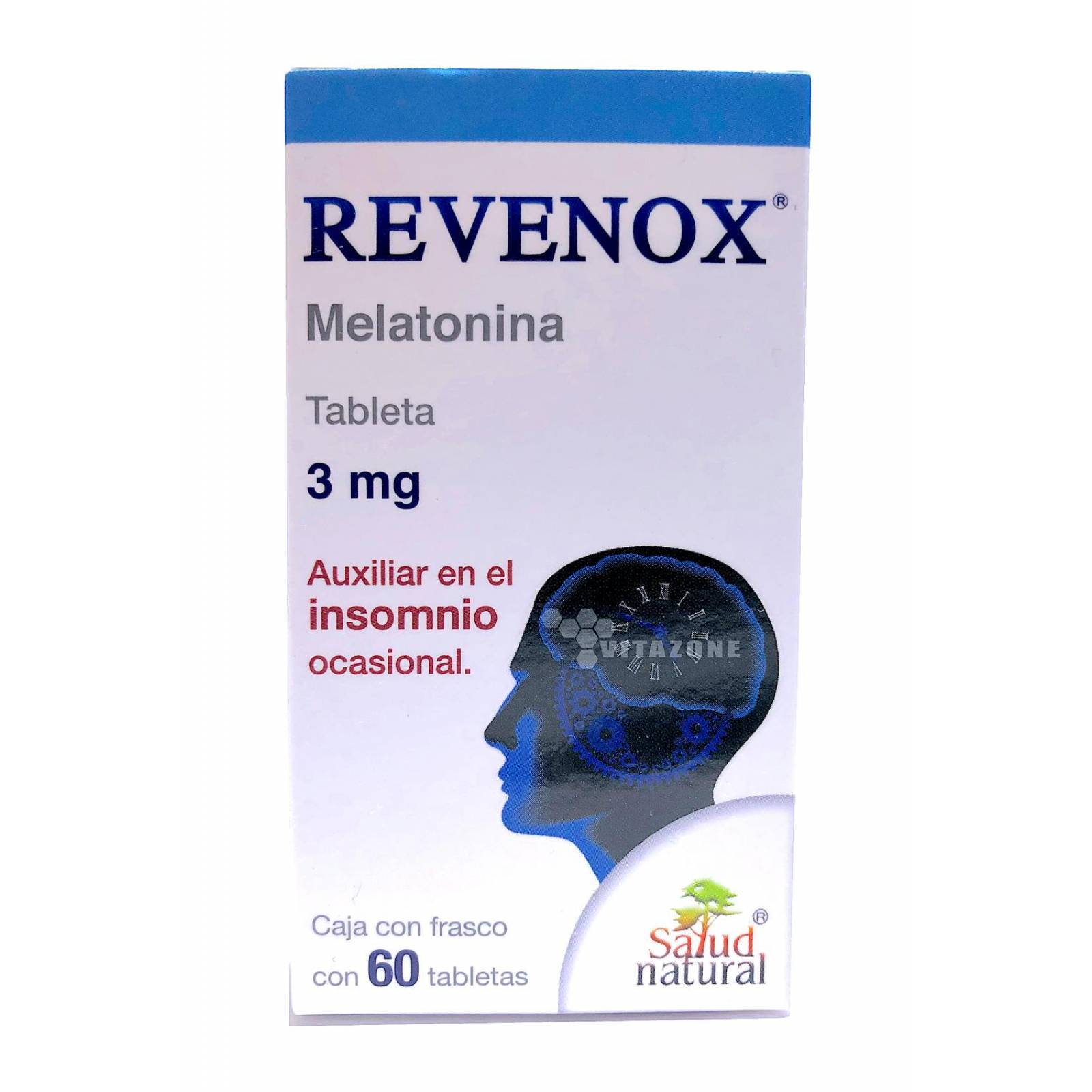 Melatonina 3 mg Revenox 60 Tabletas Salud Natural 