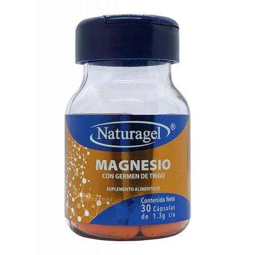 Magnesio con Germen de Trigo 30 cápsulas Naturagel. 
