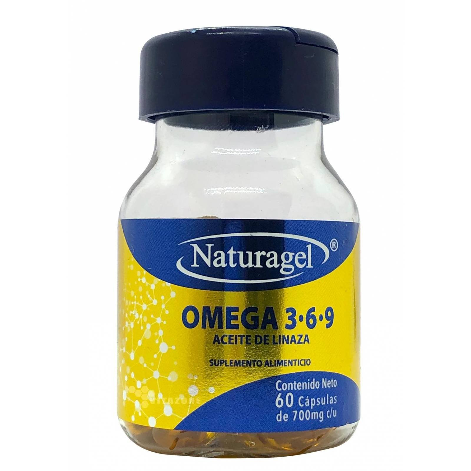 Omega 3, 6 y 9 60 cápsulas Naturagel 