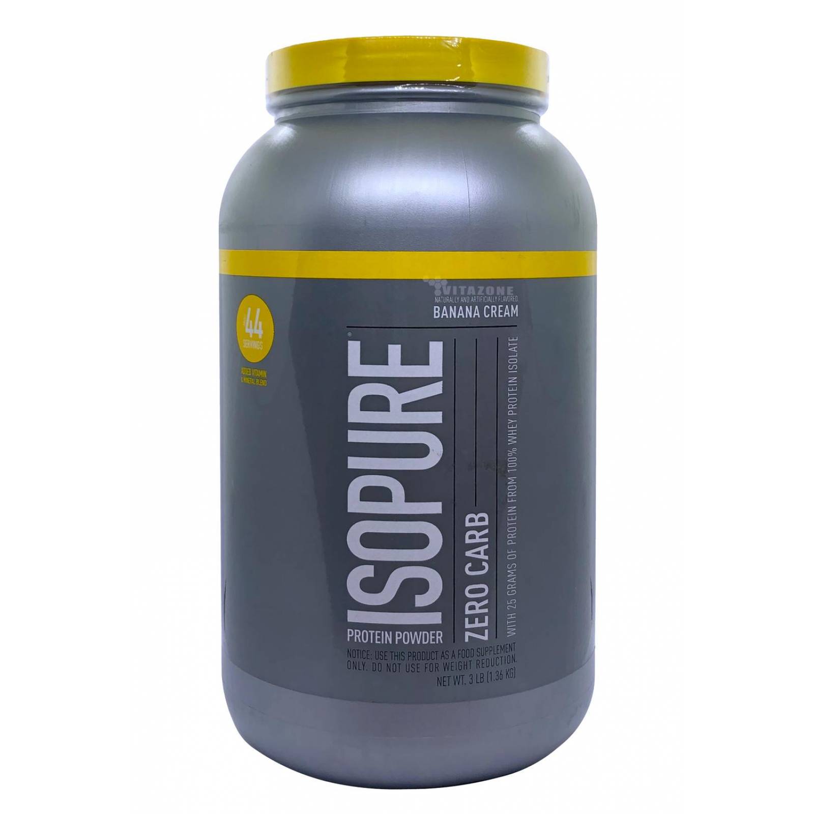 Isopure Zero Carb Proteína 3 Lbs Sabor Banana Nature´s Best.