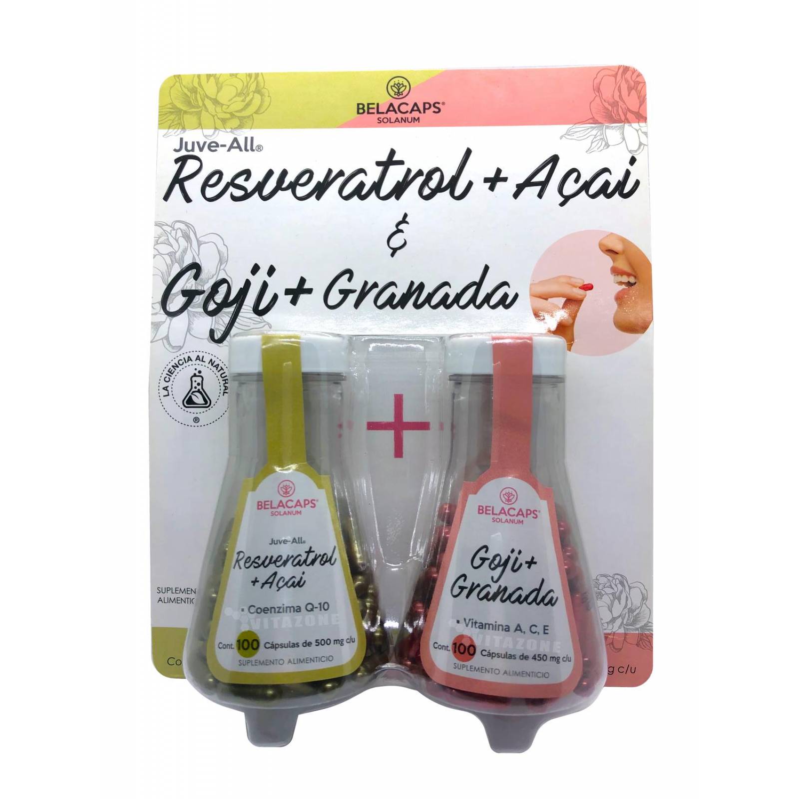 Resveratrol, Acaí, Goji y Granada 200 cáps Belacaps 