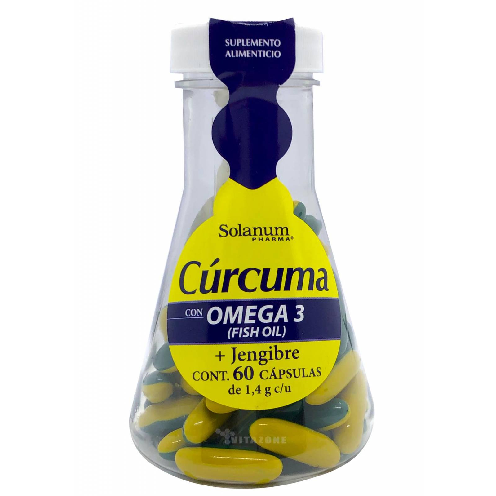 Cúrcuma con Omega 3 60 cápsulas Solanum 