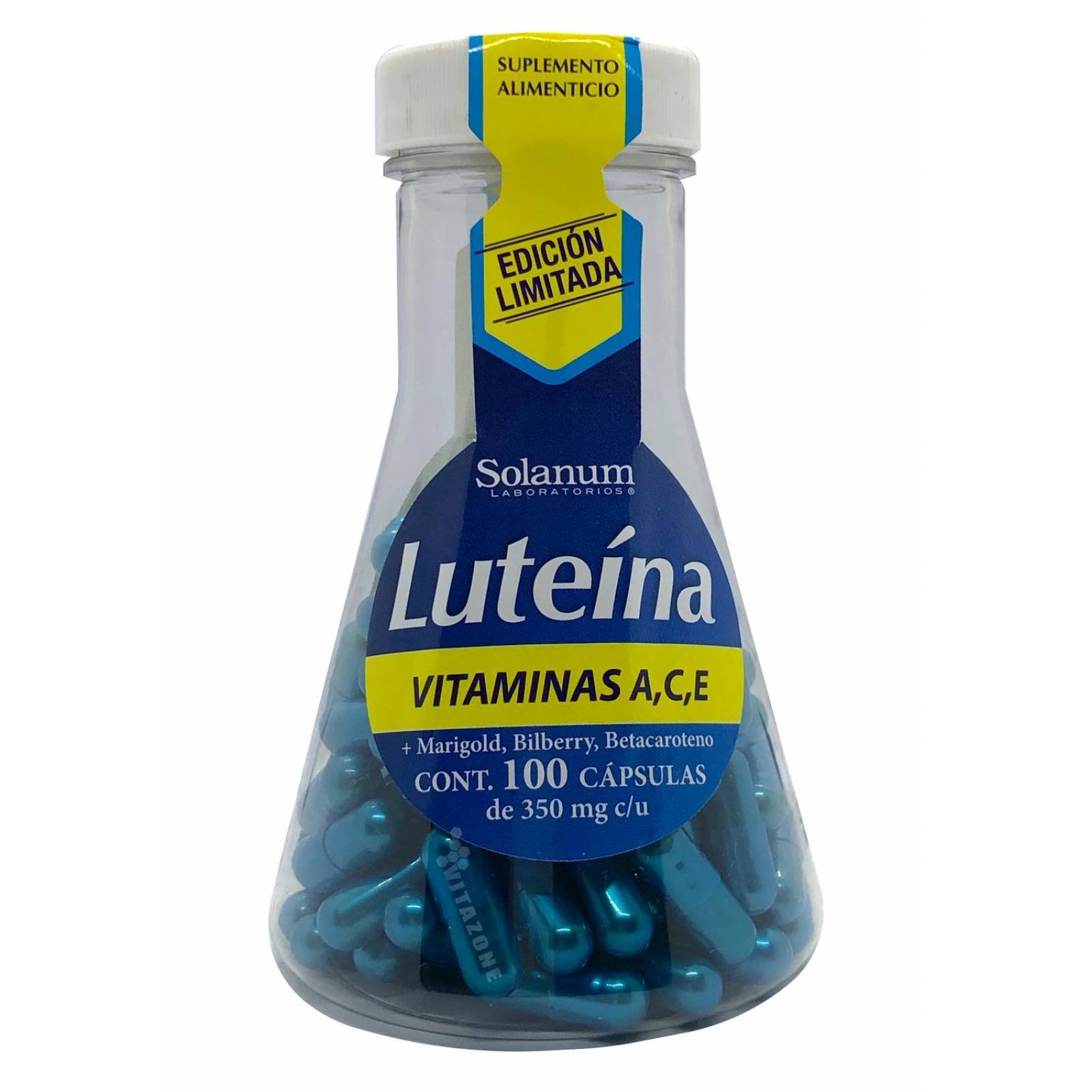 Luteína, Vitaminas A, C, E 100 cápsulas Solanum 