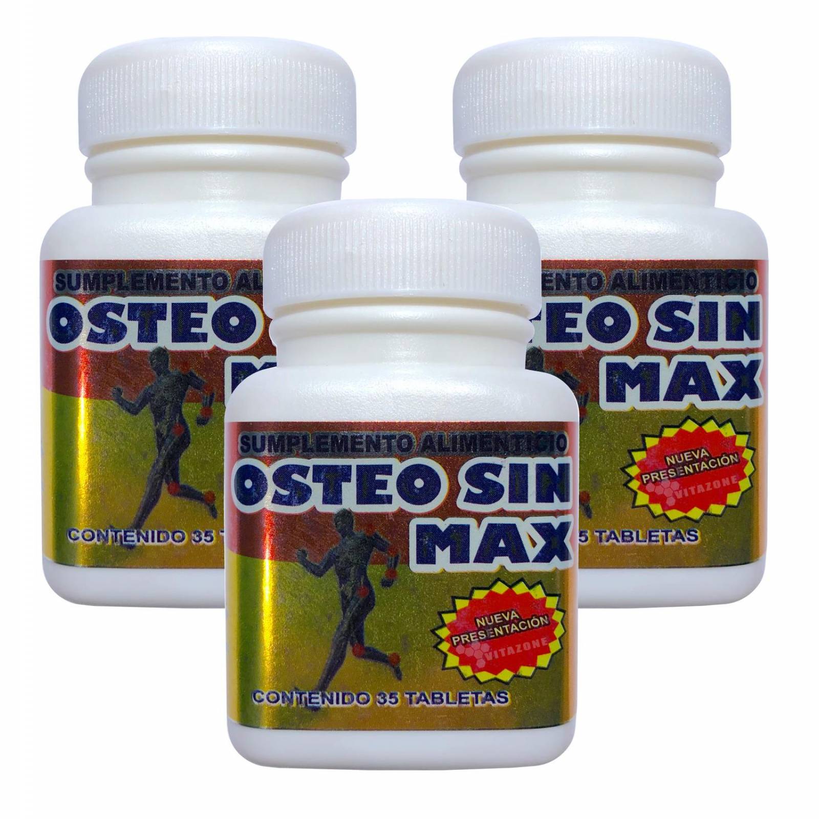 Osteo Sin Max 35 tabletas (3 botes) PYR-TEX