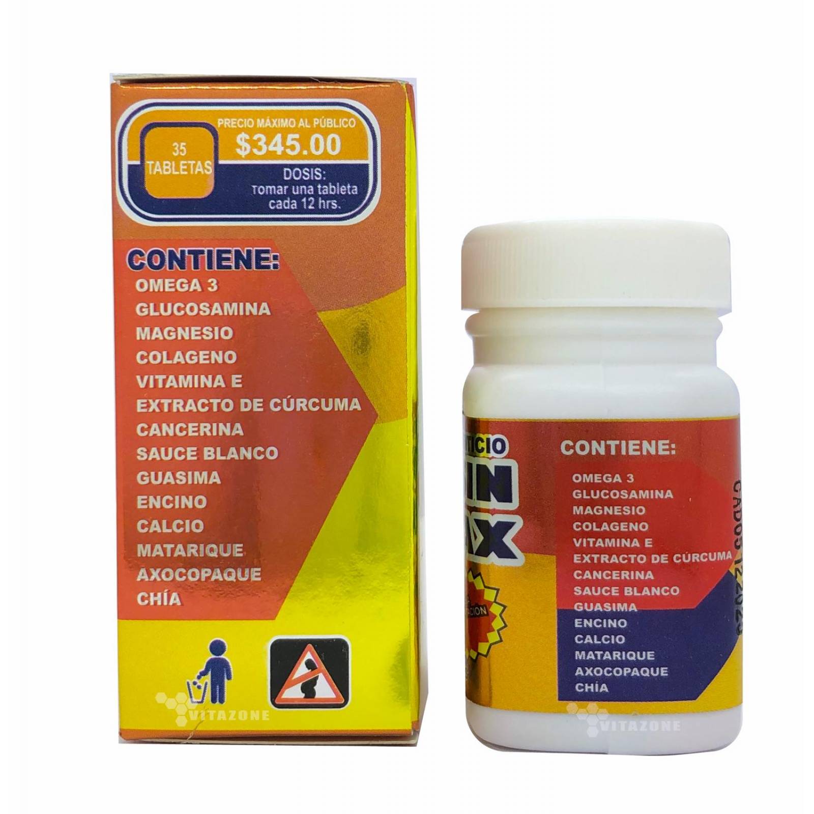 Osteo Sin Max 35 tabletas (3 botes) PYR-TEX