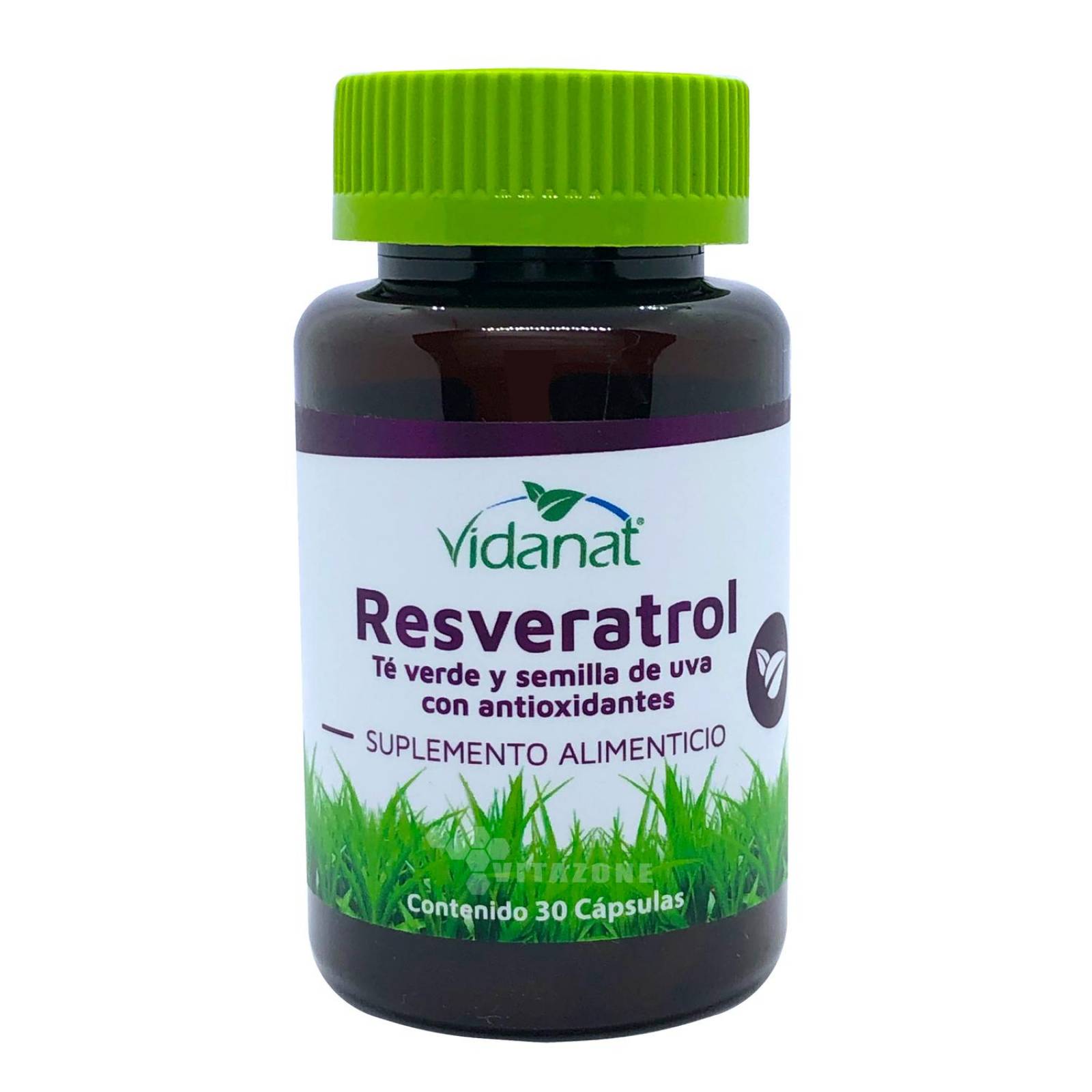 Resveratrol Té Verde Semilla de Uva 30 caps Vidanat 