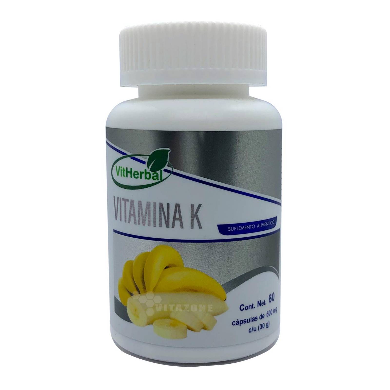 Vitamina K 60 cápsulas VitHerbal 