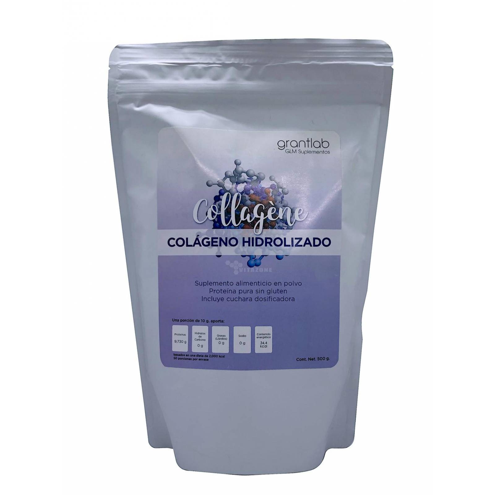 Colágeno Hidrolizado SIN SABOR 500 grs Grantlab 