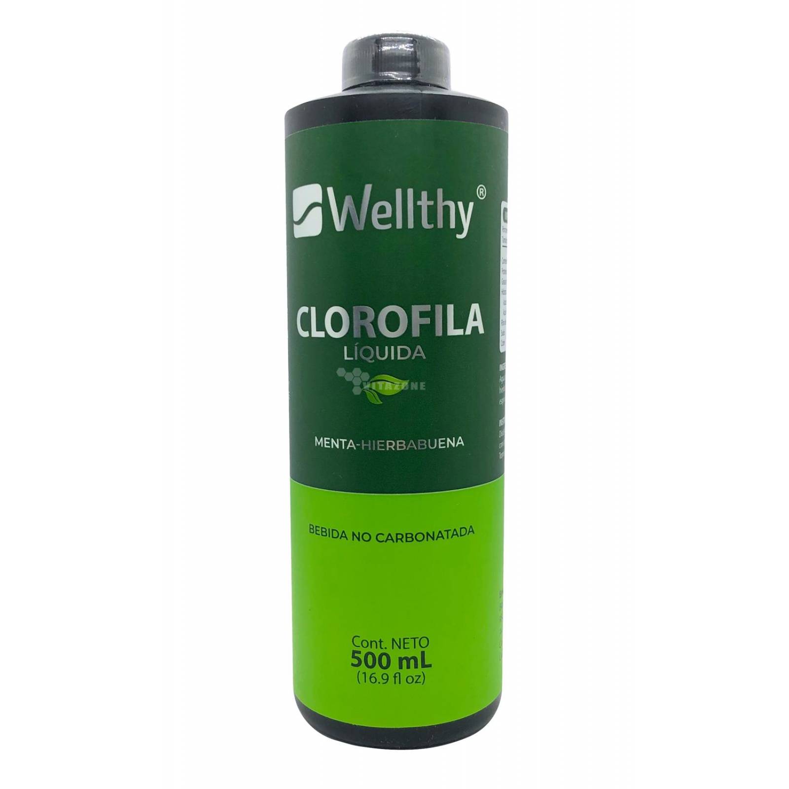 Clorofila líquida Menta Hierbabuena 500 ml Wellthy 