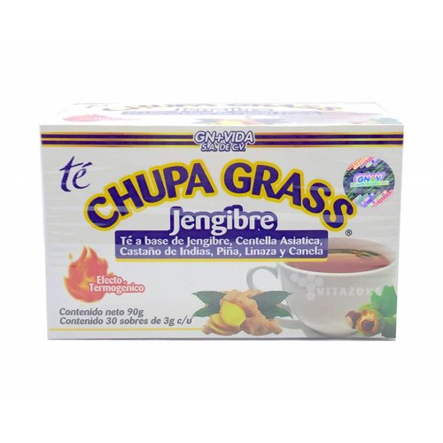 Té Chupa Grass Jengibre 30 sobres castaño de indias (5 cajas) 
