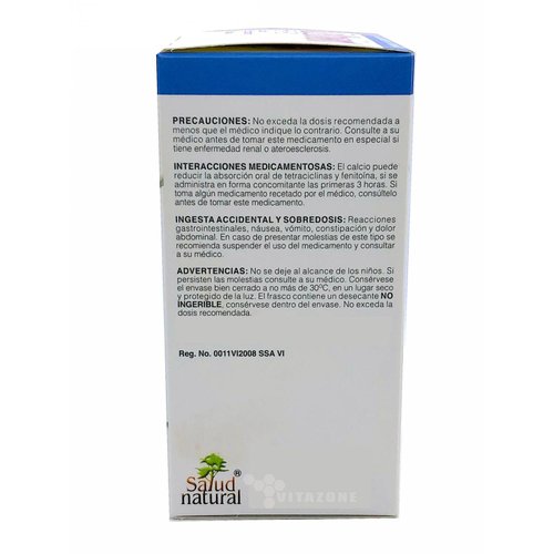 Caltrón 600 D Calcio Vitamina D 60 tabletas Salud Natural 