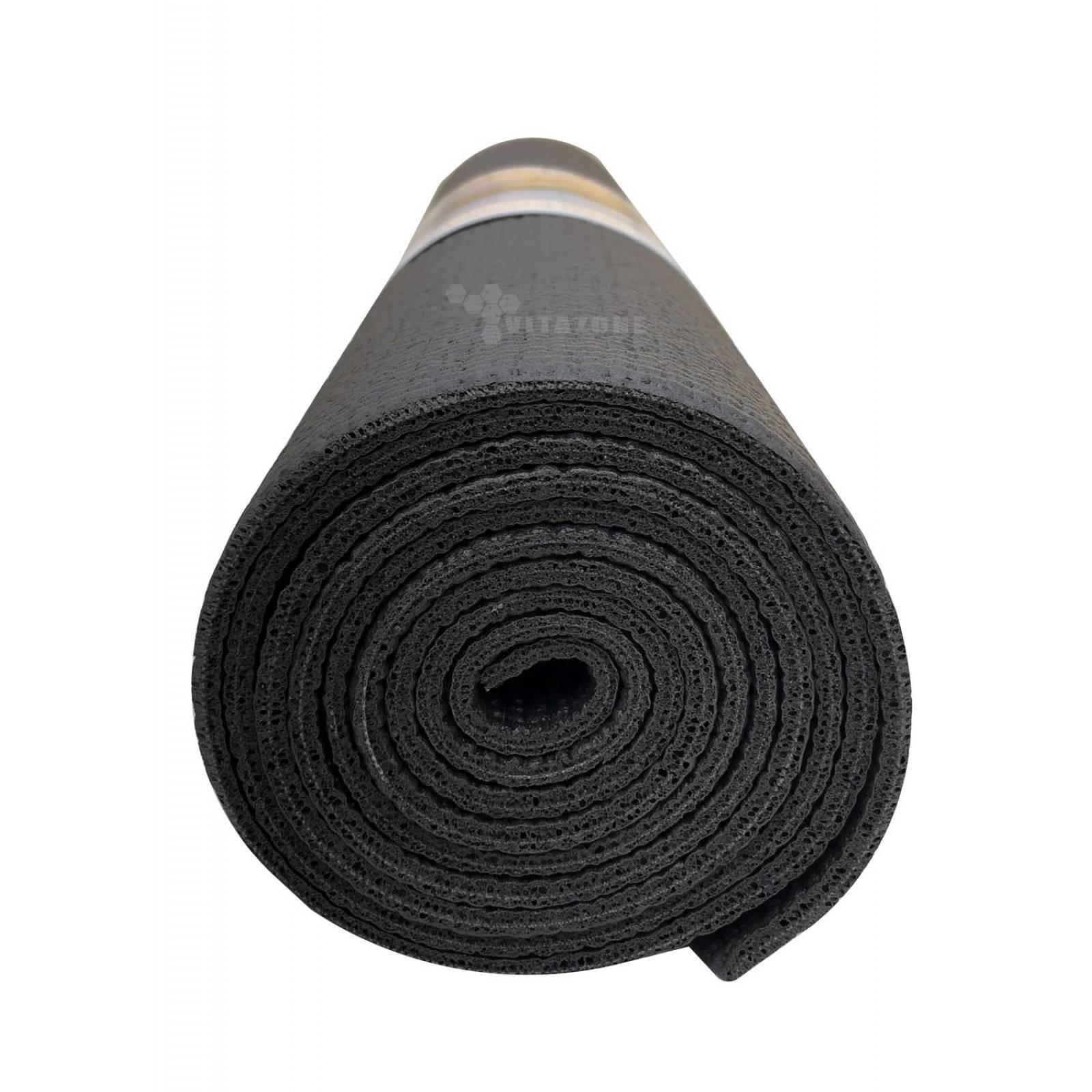 Tapete para Yoga 4mm Antiderrapante Pilates Negro