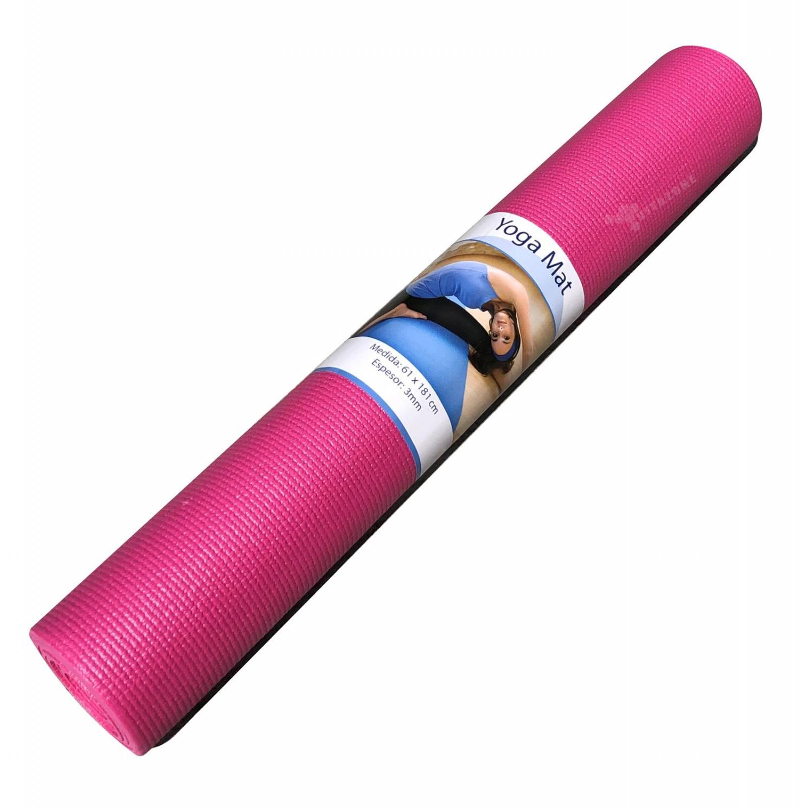 Tapete para Yoga 3mm Antiderrapante Pilates Rosa