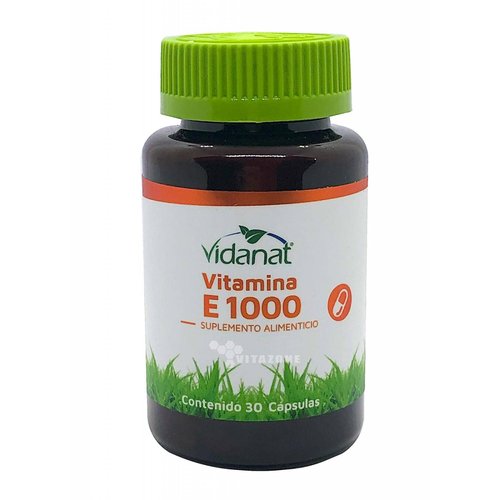 Vitamina E 1000 30 cápsulas Vidanat 