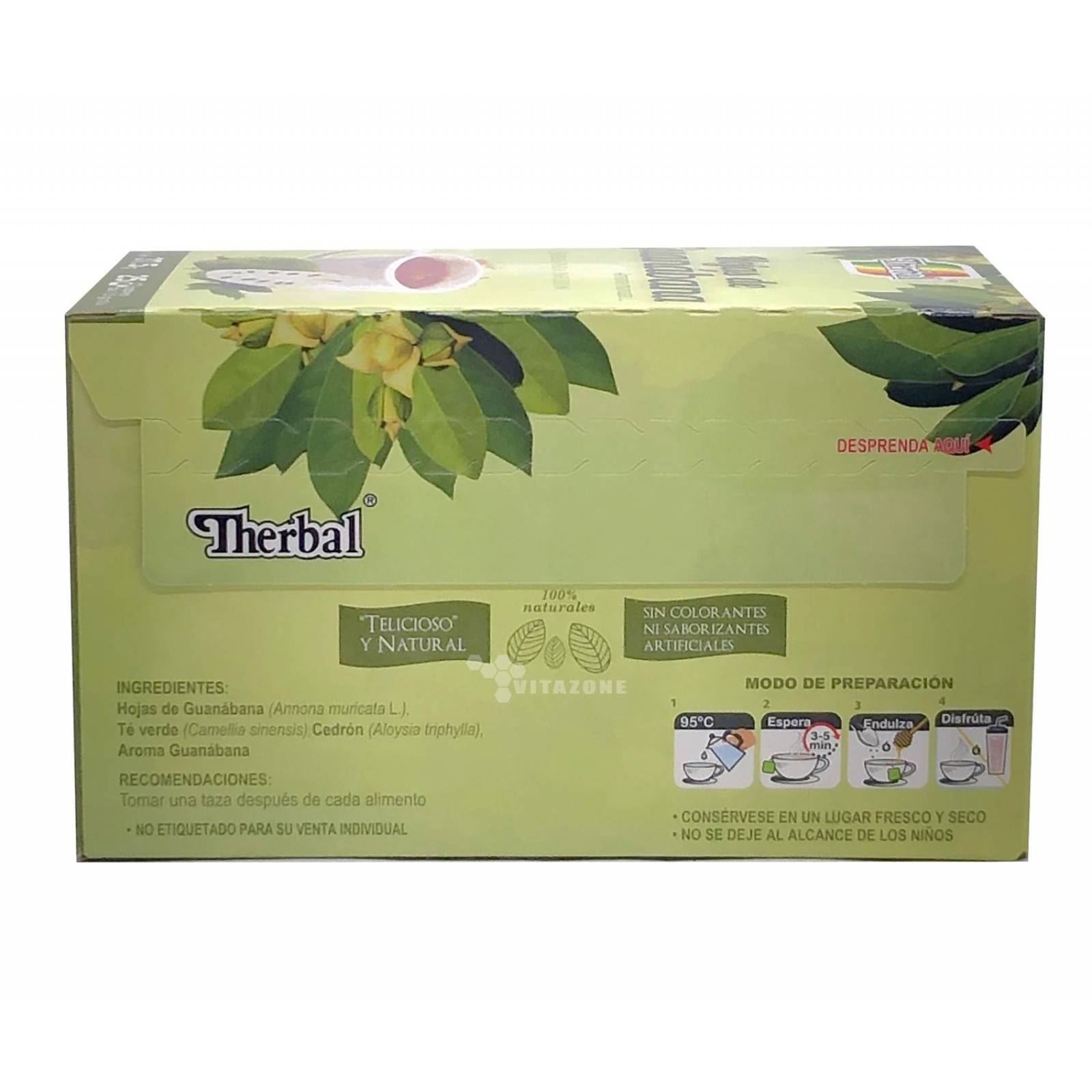 Hojas de Guanabana Té 25 sobres Therbal
