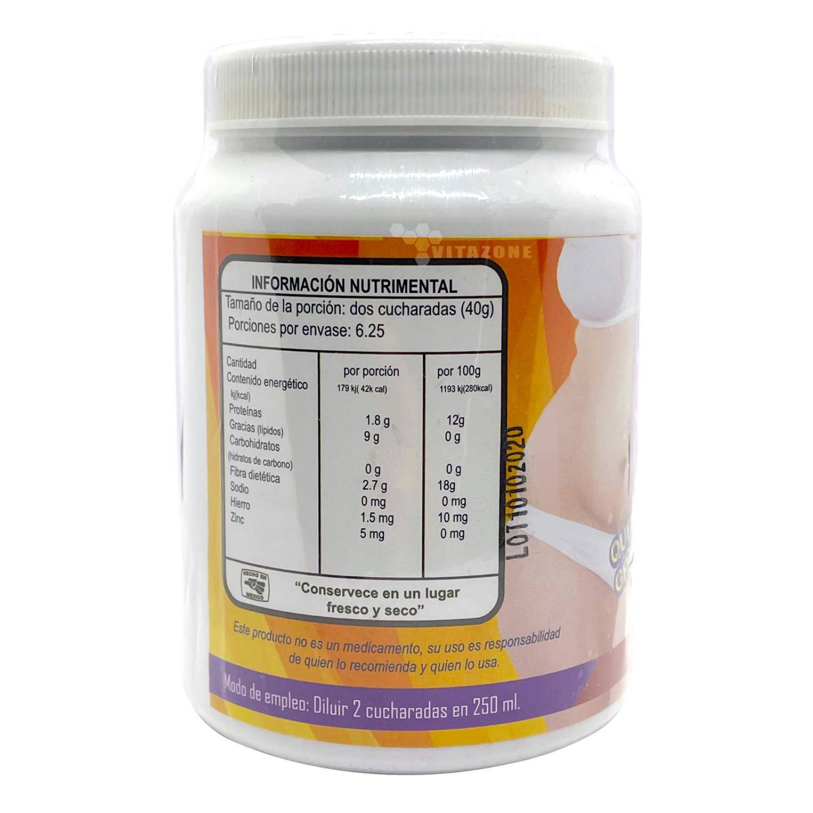 Fibra Chupa Panza 300 g con Carnitina Alcachofa Jengibre