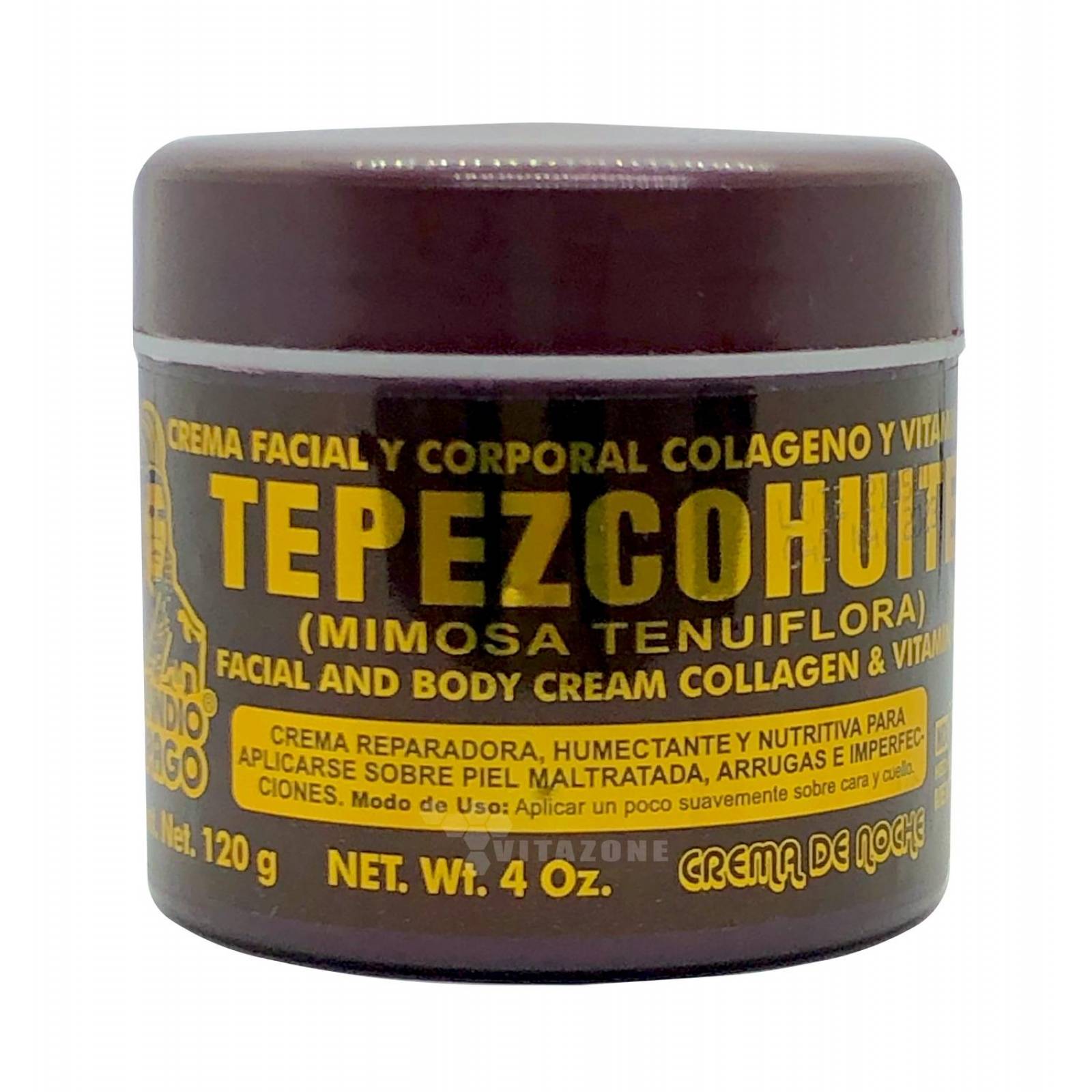 Crema de Tepezcohuite para la noche 120 grs 