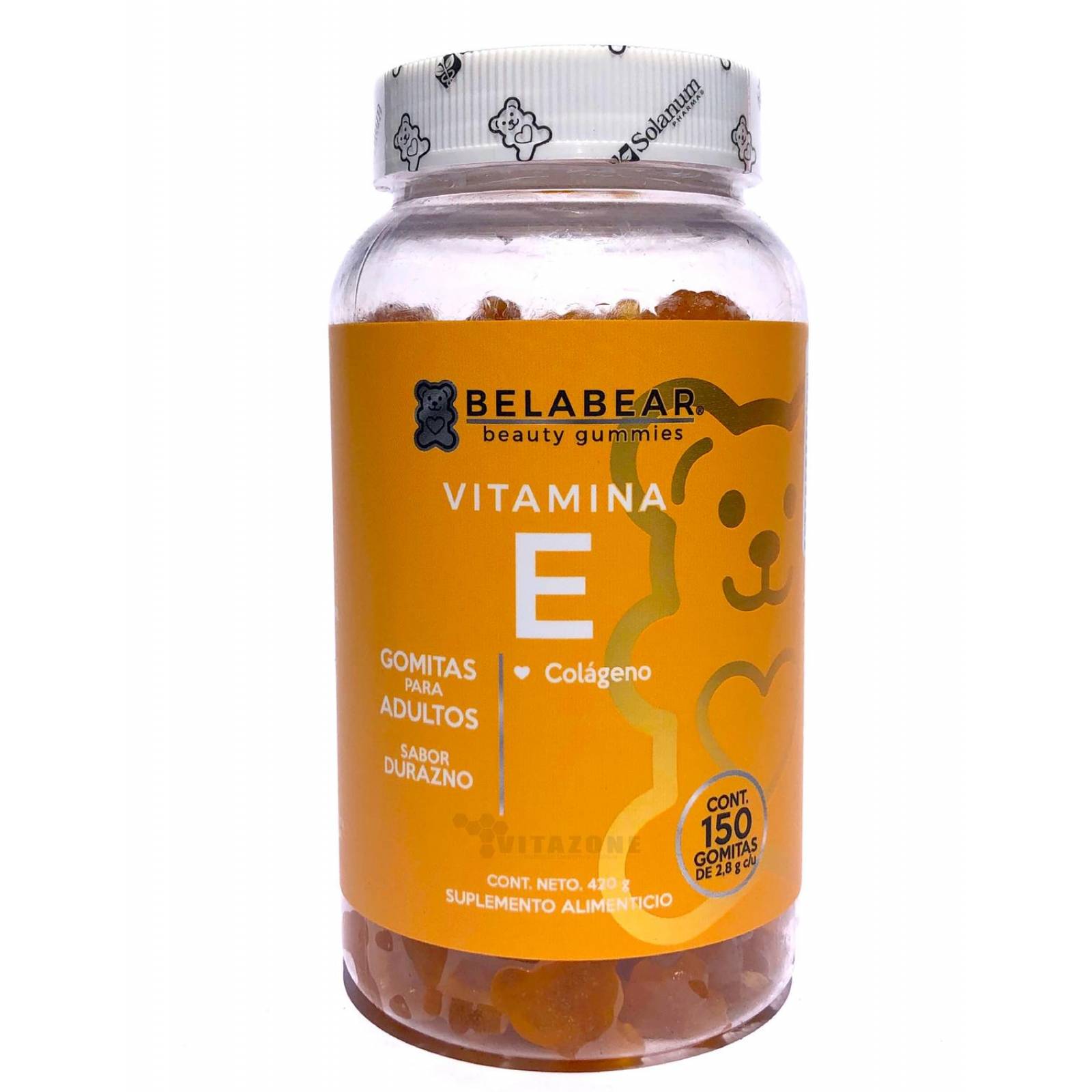 Vitamina B12 y Vitamina E 150 gomitas c/u Belabear DUO 