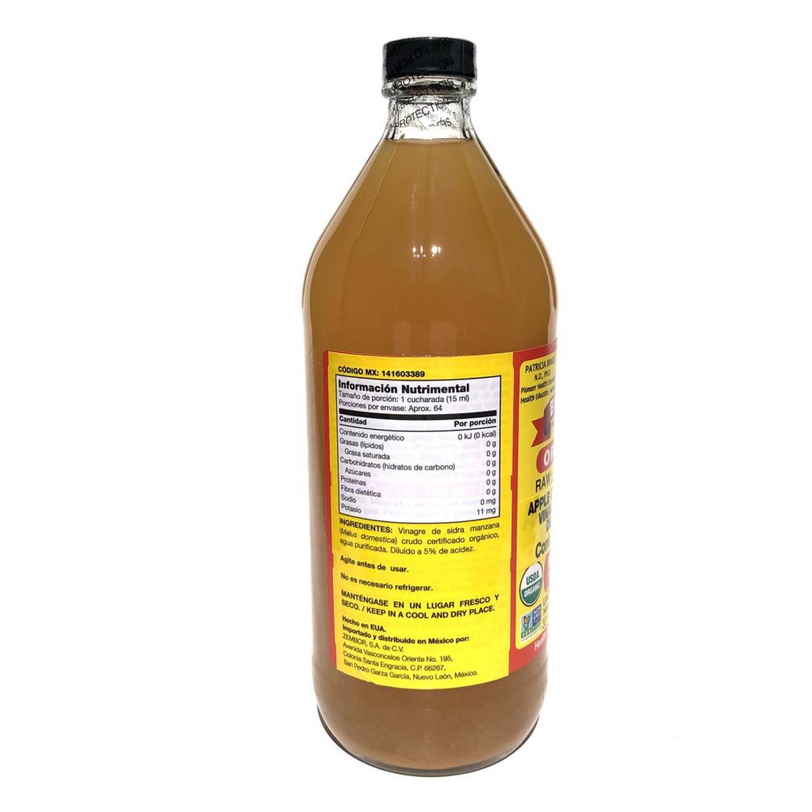 Vinagre de Manzana Orgánico 946 ml Bragg 