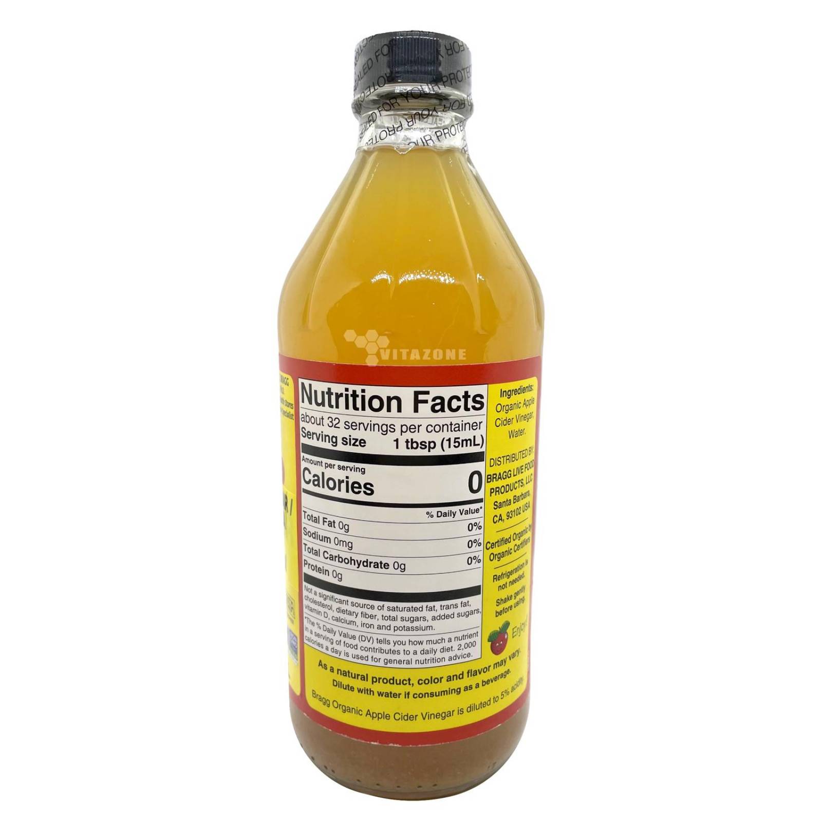 Vinagre de Manzana Orgánico 473 ml Bragg